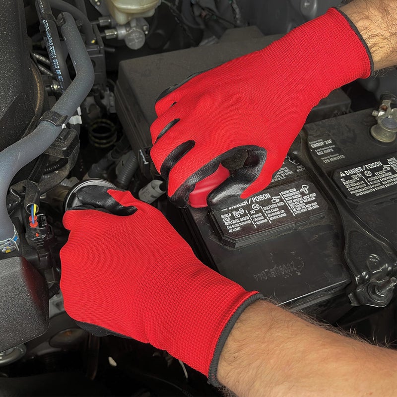 Grease Monkey All Purpose Nitrile Gloves for Men and Women, Work Gloves Used for Gardening, Mechanic Work, Fishing, Hunting, and More, 15 Pairs, 25227-012 - Image 4